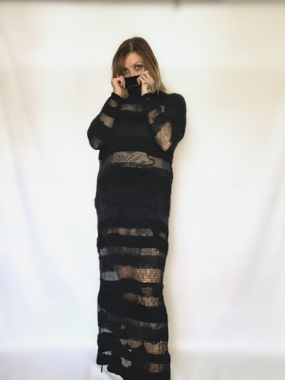PREORDER WASTELAND 2.0 MAXI TURTLENECK SWEATER DRESS