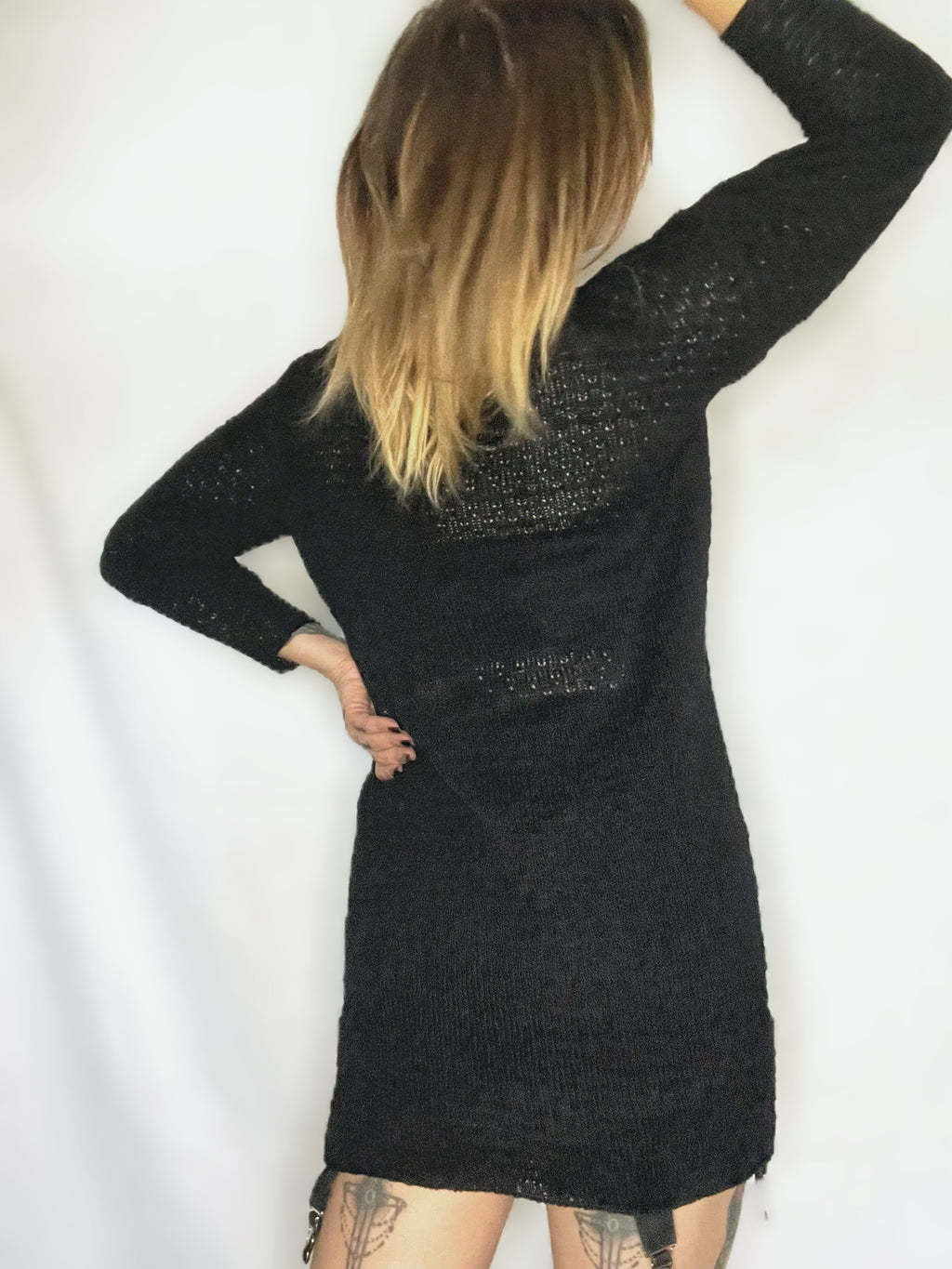 OOAK LACE BOATNECK SWEATER DRESS