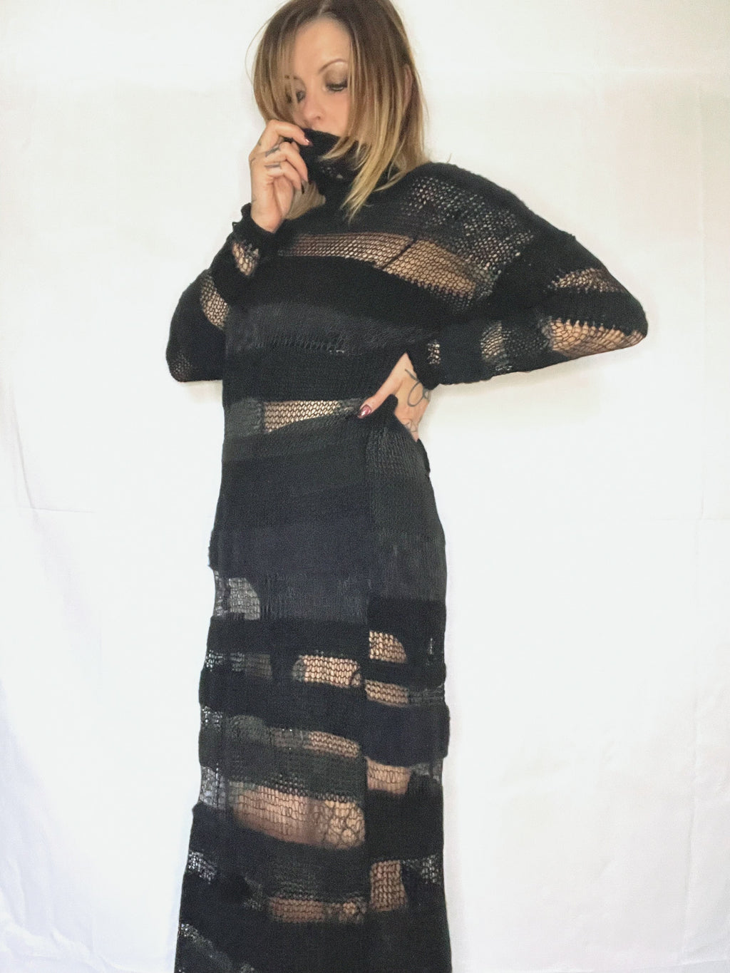 PREORDER WASTELAND 2.0 MAXI TURTLENECK SWEATER DRESS