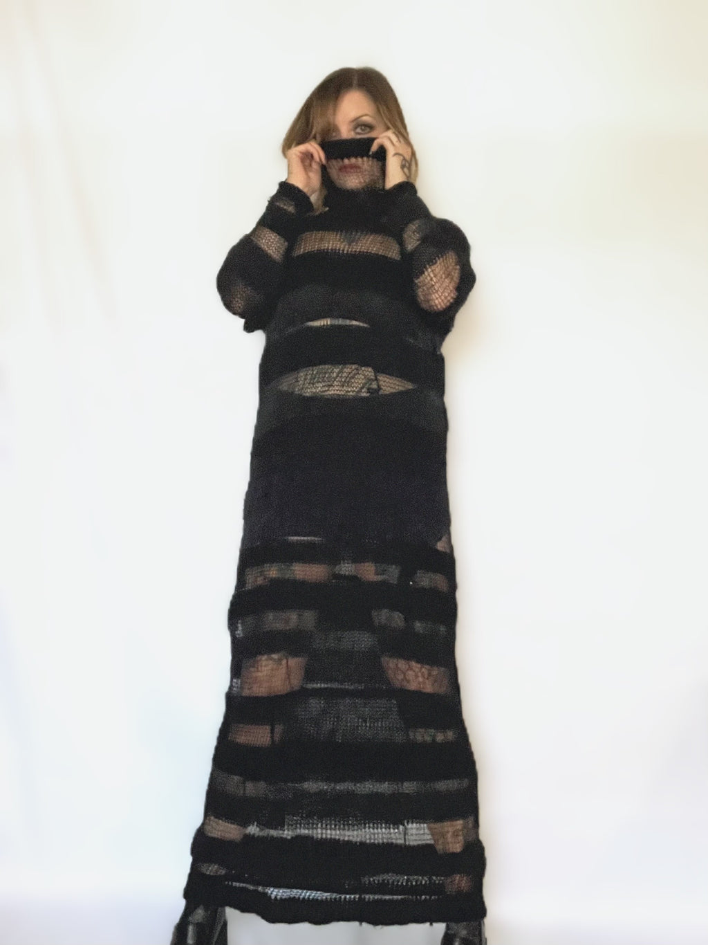 PREORDER WASTELAND 2.0 MAXI TURTLENECK SWEATER DRESS