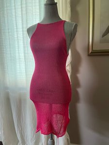 Hot pink mini dress S/M